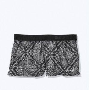 VS PINK BOXY LOGO WAIST SLEEP SHORTS